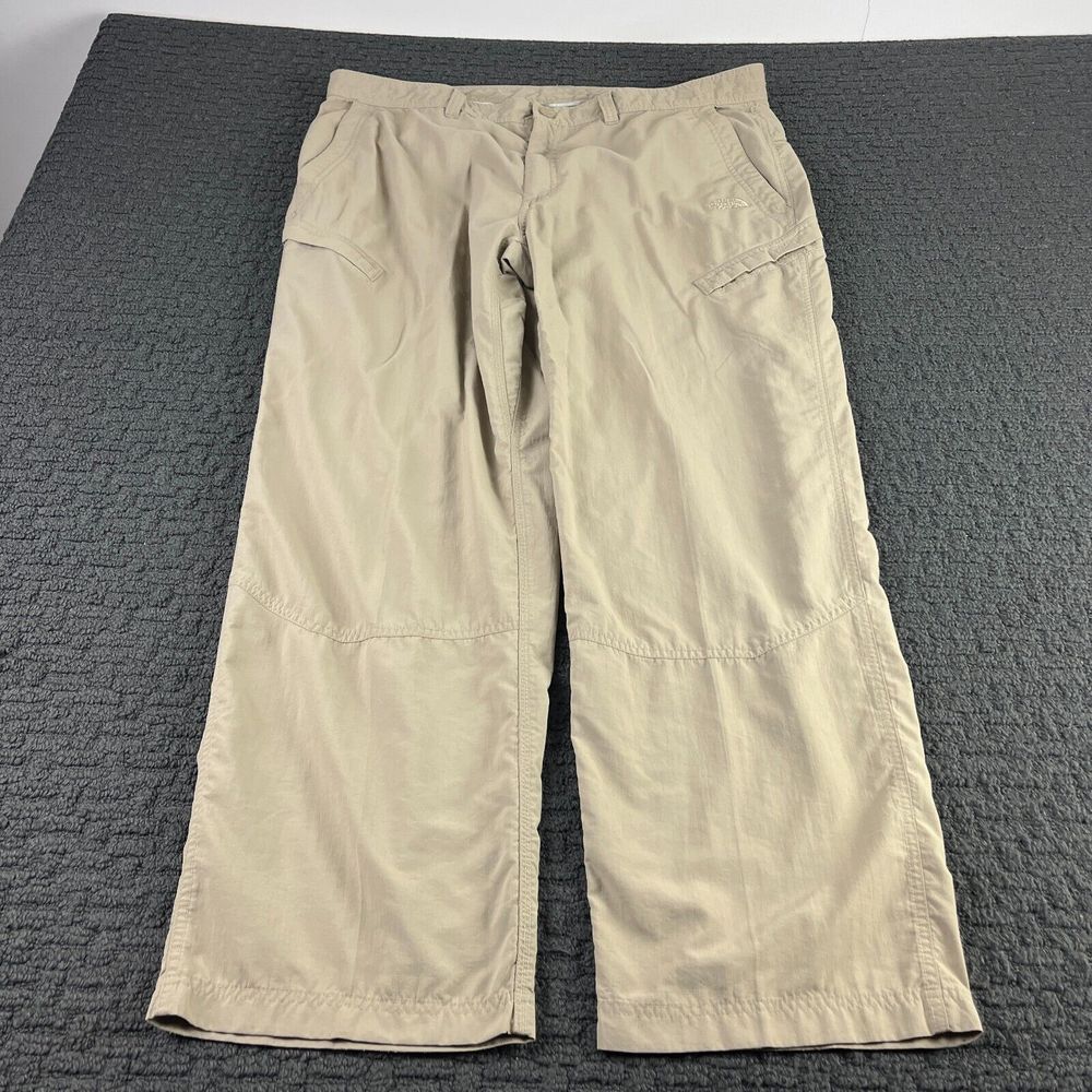 The North Face Pants Mens 40x30‎ Beige Chino Outdoor Hiking Nylon Performance